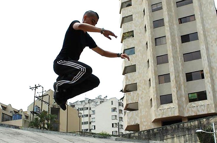 parkour aterrizaje